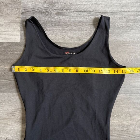 ASSETS By Sara Blakely Shapewear Slip Dress Black Medium Bodycon - Picture 7 of 10